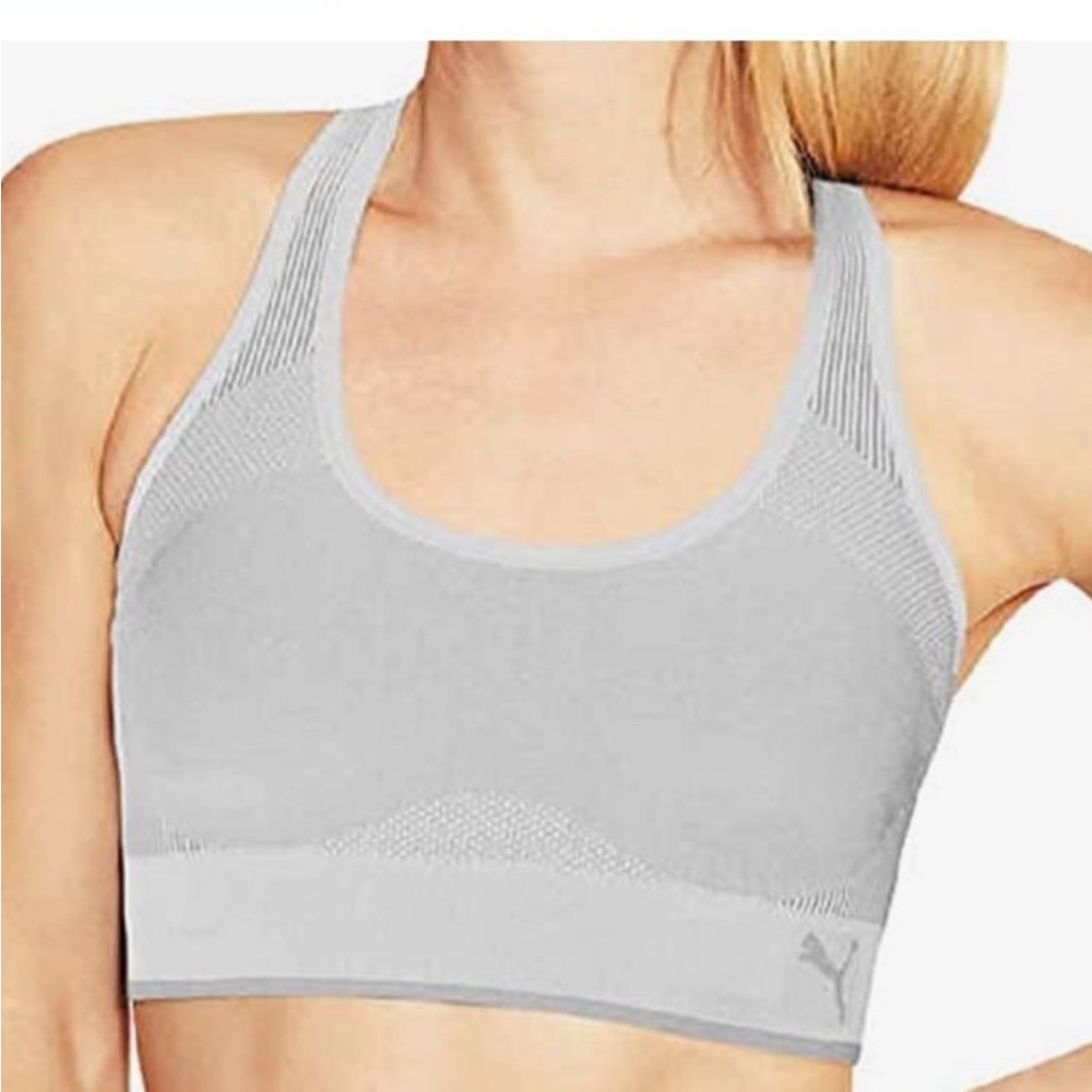 PUMA Women's Light Gray Sports Bra